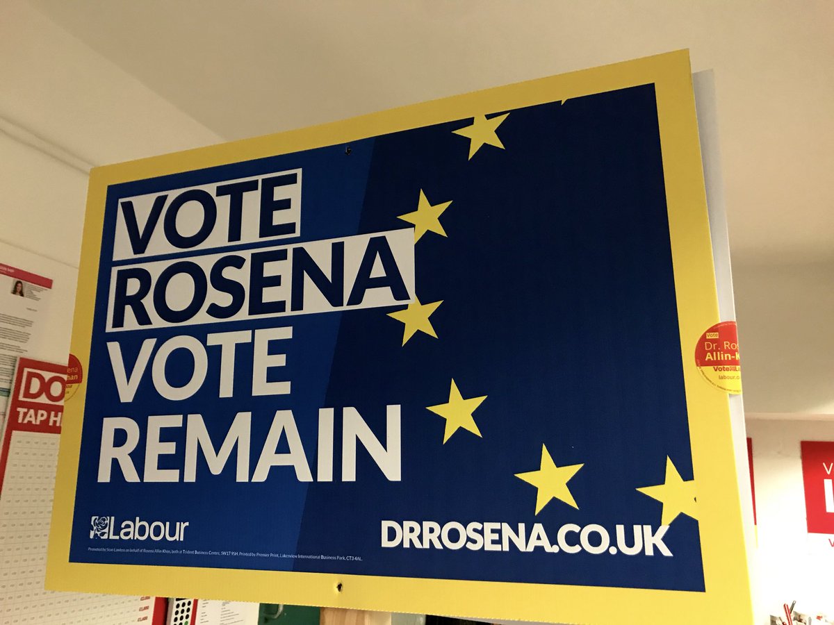 DrRosena's tweet photo. The local Tories and Lib Dems aren’t happy with my pro-Remain campaign poster.
So, in the spirit of fairness, I’ve printed it on huge boards to go around Tooting.
It would be terrible if everyone retweeted it - they’ll be really upset. ⤵️ https://t.co/vQWOliSuCw