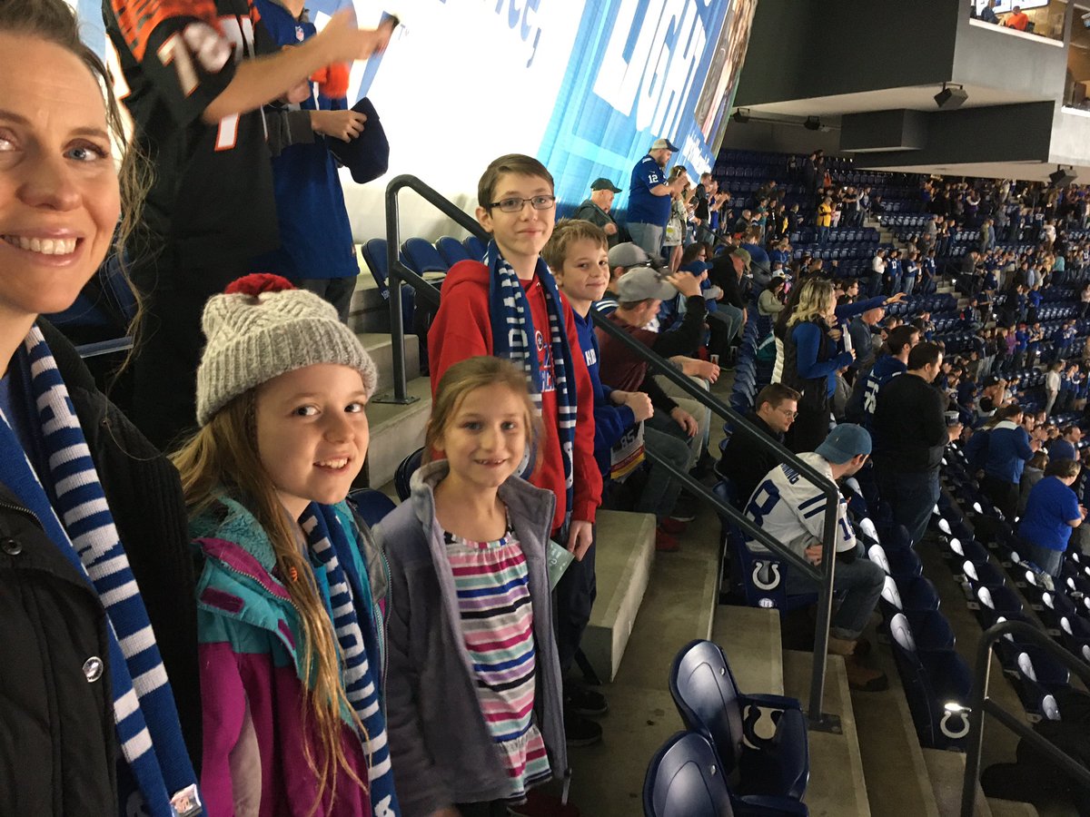 The first time I have my entire family with me at a game! ❤️ #JAXvsIND