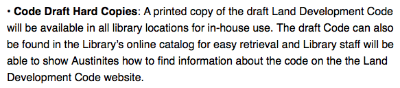 CodeNOatx's tweet photo. #CodeNEXT printed copies available at all #AustinLibrary locations. As if any regular #Austinite has time or expertise for its 1,366 pages.
And #ATXcouncil & @austintexasgov staff call this #transparency https://t.co/66IonbyX1s