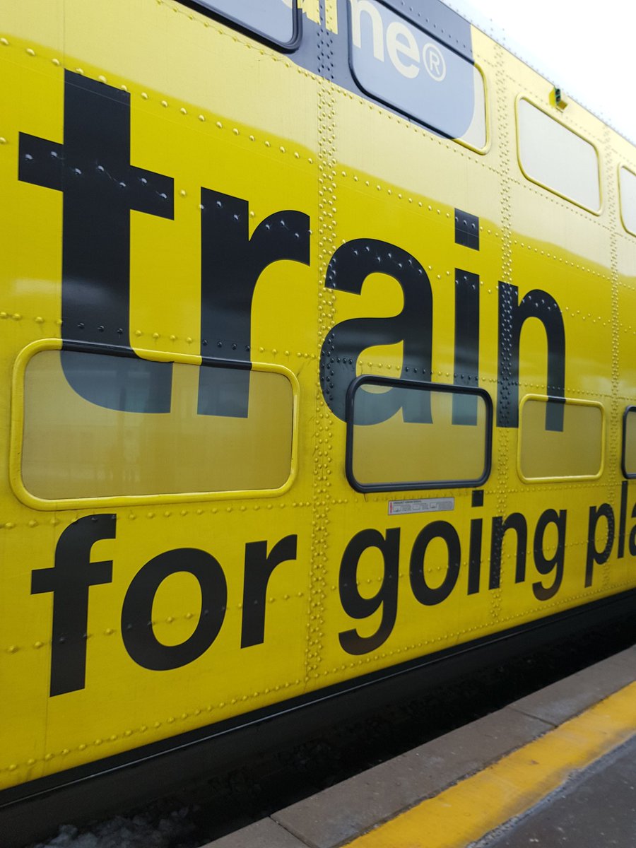 I really enjoy seeing <a href="/NoNameBrands/">no name</a> advertising. Spotted taking the Go Train yesterday, "train for going places" 😂