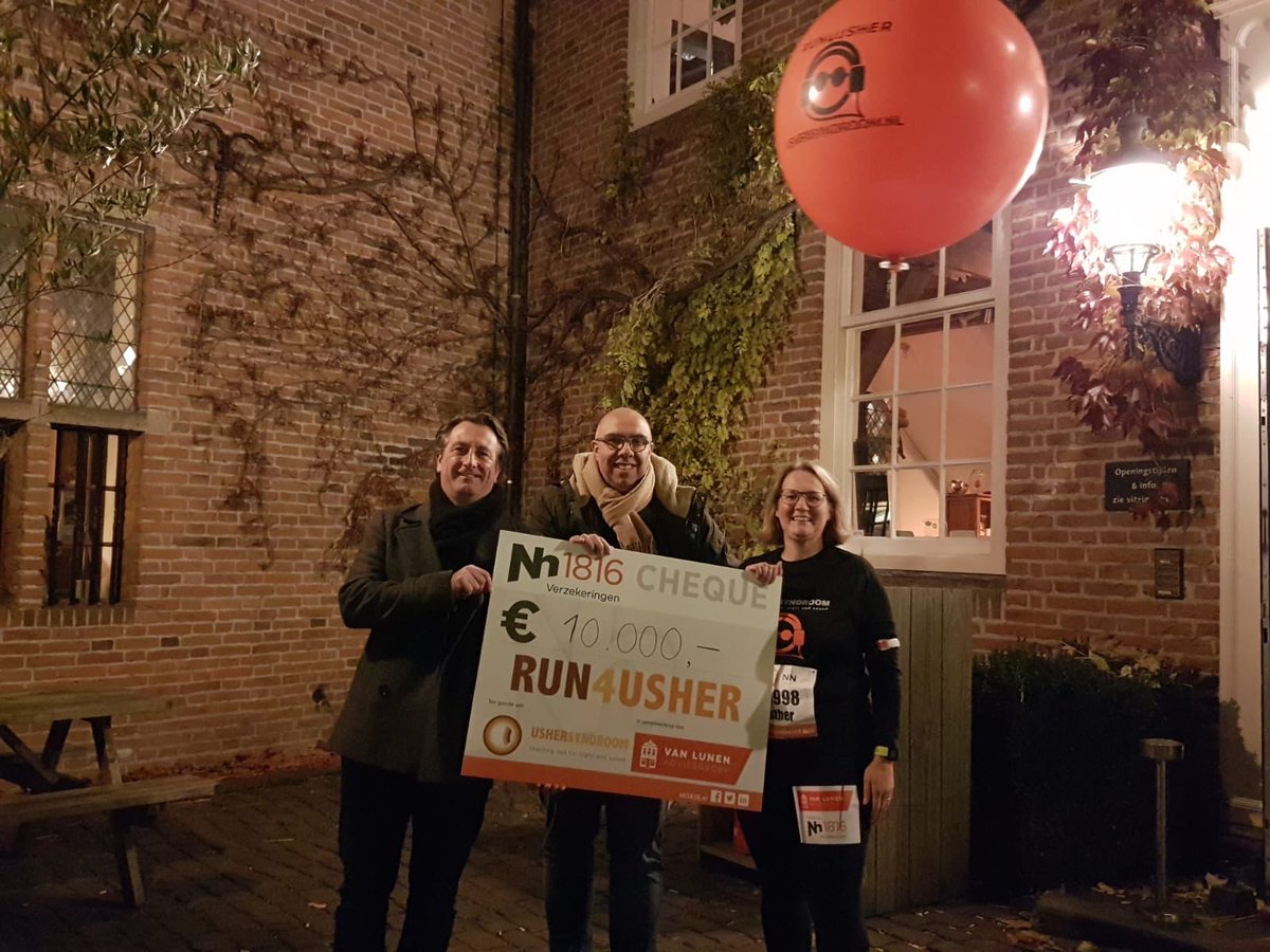 vanPopta's tweet photo. geweldige opbrengst voor #run4usher Dank aan onze sponsoren @Nh1816 @VanLunenAdvies #my35nijmegen    en alle familie, vrienden, collega’s, klanten en andere donateurs En de lopers van ons team Alida, Akke, Anita, Dave, Inge, Mari-José,  Mike en Sandra! @ushersyndroom https://t.co/43PZsqQmAA