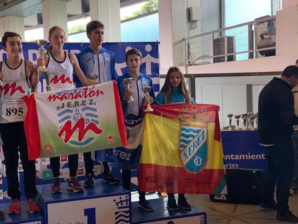 ATLETISMO_XCD's tweet photo. CANTERA | 🏆 XL CARRERA POPULAR JEREZ 

🥇🥈🥉Nuestra bandera en el cajón 🥇🥈🥉

#ATXCD #CanteraATXCD #SomosXerezCD #Xerezcdatletismo #AtletismoXerezCD https://t.co/mY5LQKDiS2