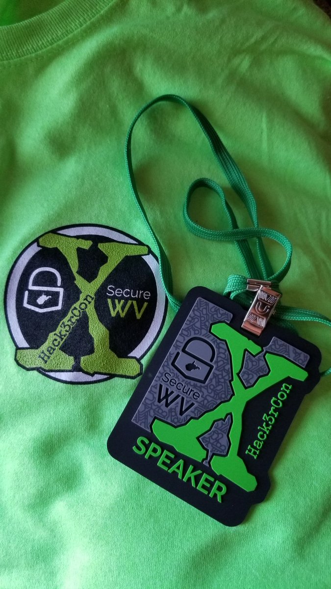 c0ncealed's tweet photo. Thank you @SecureWVCon! To everyone involved in planning and execution and the supporting vendors, you all rock and you know who you are! Love catching up with old friends and meeting new ones.
Thx for another awesome year of hacking, learning and networking! #SecureWV #Hack3rCon https://t.co/emAO4a5mw8