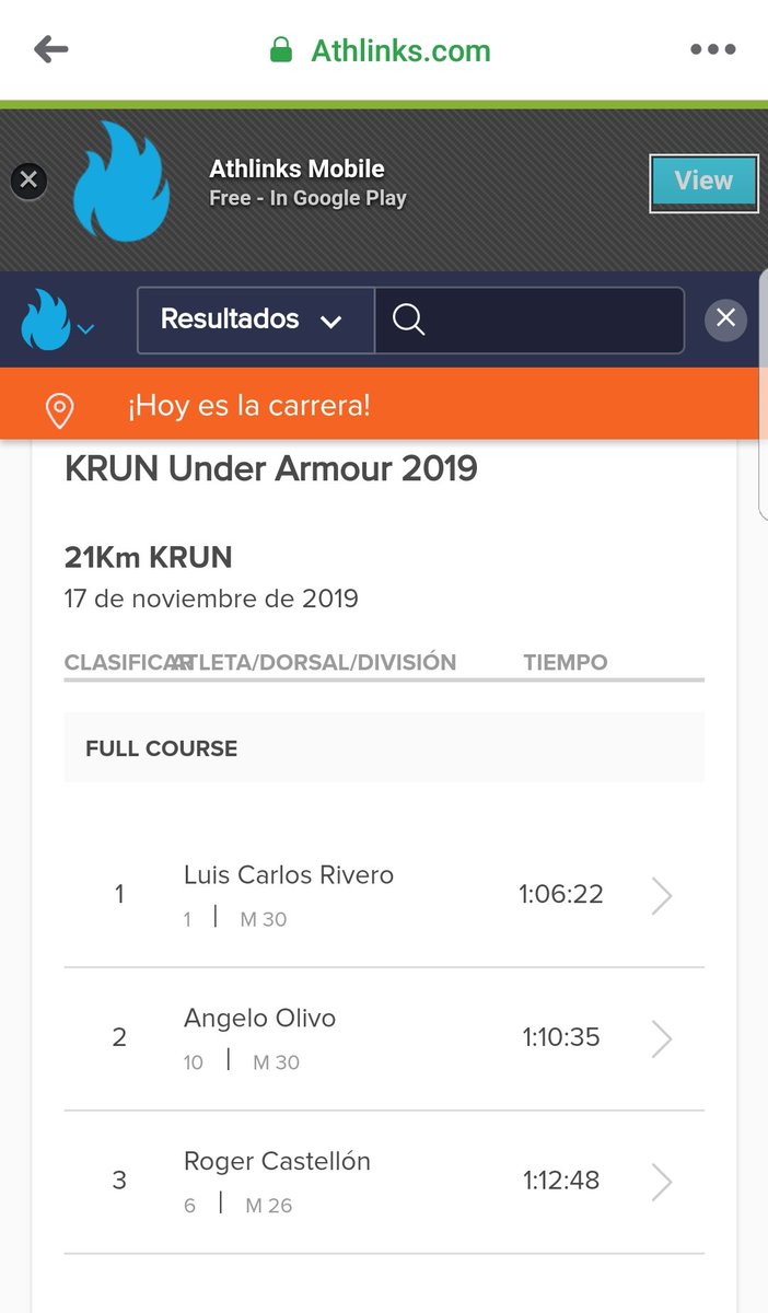 RIVERO_FONDISTA's tweet photo. Primer Lugar! Media Maratón Krun Under Armour, Costa Rica. (Récord del Evento)
Agradecido con Dios, mi Familia Meyli, Luisita y Luisito.
Con todas las personas lindas y amables de Costa Rica. 
#GrupoPublicitario 
#FutecaRunners 
@GNCGuatemala 
#Guatemala https://t.co/EcbgiWdV7L