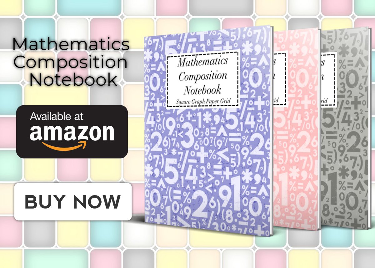 NotebookDirect1's tweet image. Mathematics Composition Notebook - Square Graph paper Grid | 120 Pages | Size: 8.5 x 11 | Buy Here ➜ amzn.to/2OlZsnh | #compositionnotebook #mathematicseducation #mathworkbooks #mathnotebook