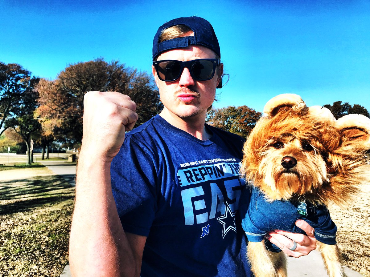 thehalftimecrew's tweet image. GAME DAY READY!!! #DALvsDET #SundayThoughts #DogsofTwittter #CowboysNation