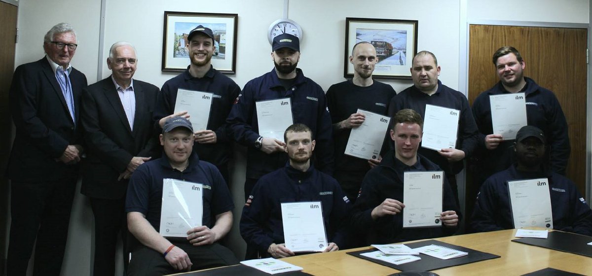 Team leaders at Carwood Smethwick receive their ILM certificates for successfully completing the AIM Professional Services Ltd Professional Development Programme in Team Working. Well done everyone - we enjoyed working with you.