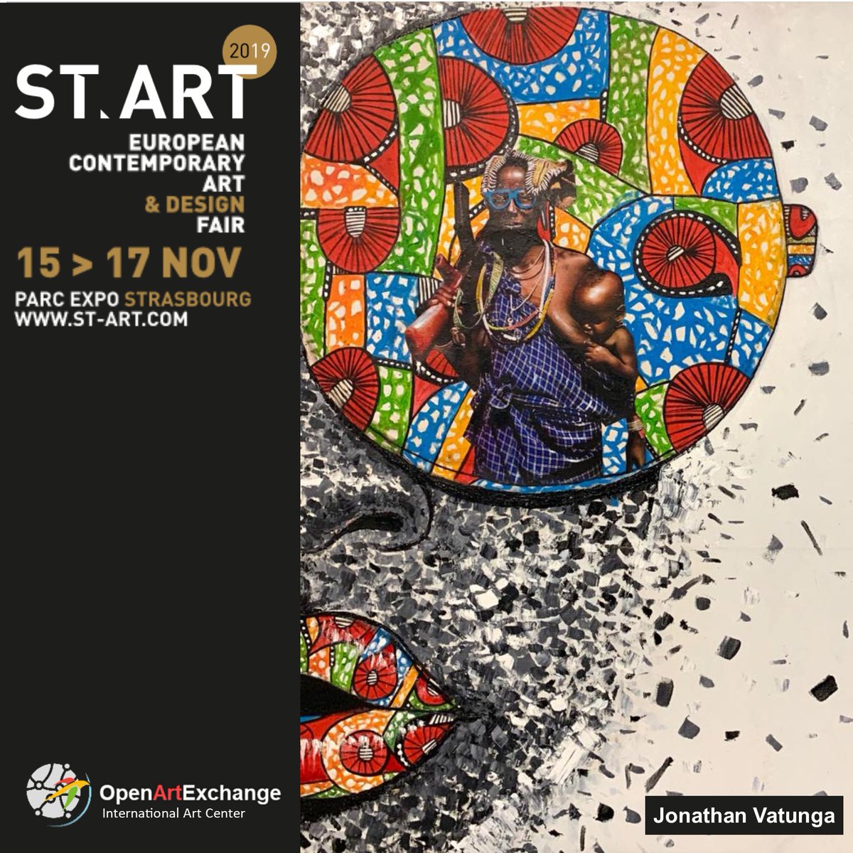 openartexchange's tweet photo. Thanks for visiting us at the 24th edition of ST-ART!
Next stop Mulhouse ART FAIR 29 Nov > 1 Dec 2019.
#artfair #mulhouse #artgallery #artcurator #artadvisor #laftmonk #kingsleyogwara #mumpasimeso
#start2019 #startstrasbourg #strasbourg #contemporaryart #modernart #art https://t.co/YjEXcZsaOq