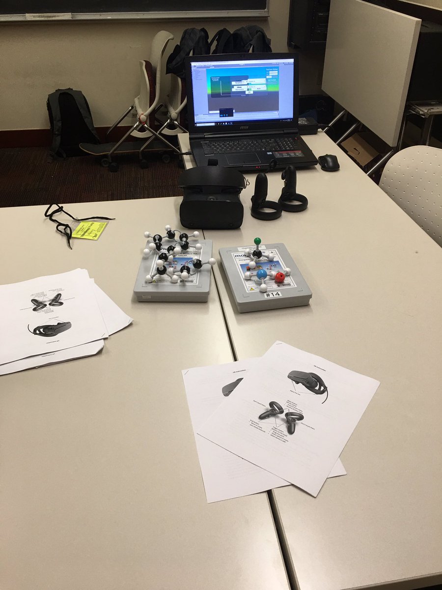 Ready for Day 2 of VR chemistry outreach! Got lots of students excited about chemistry yesterday, hope we continue that today! #StanfordSplash