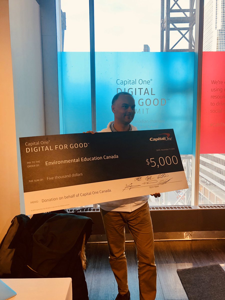 👉🏻 Andrew from <a href="/EEON_Official/">Environmental Education Ontario</a> is the MVP that spent his 🎂birthday weekend with us. Thanks <a href="/CapitalOneCA/">Capital One Canada</a> for giving us this platform to connect #DigitalForGood