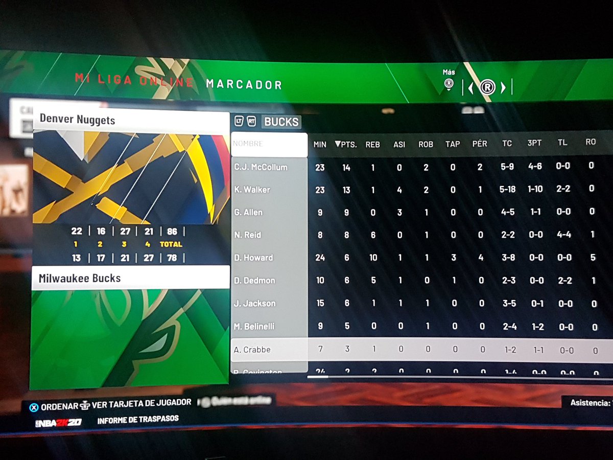 GmLp2k's tweet photo. Nueva derrota esta vez frente a Denver se peleo hasta el final a seguir trabajando @NuggetsGm @LigaPhoenix2k https://t.co/wzYSgD9wvW
