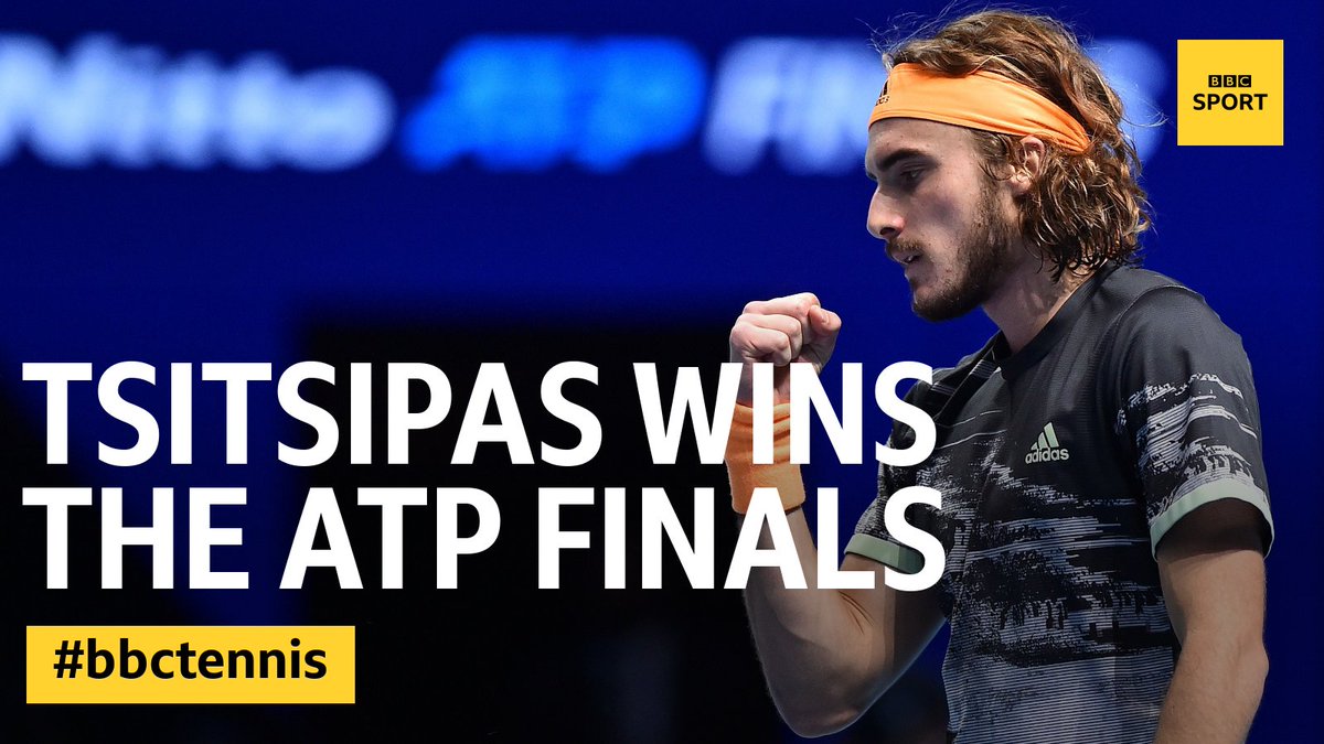 🎾 Stefanos Tsitsipas has done it! Watch live on @BBCTwo now 📺Live reaction: http://bbc.in/2NTofjI #bbctennis #ATPTour