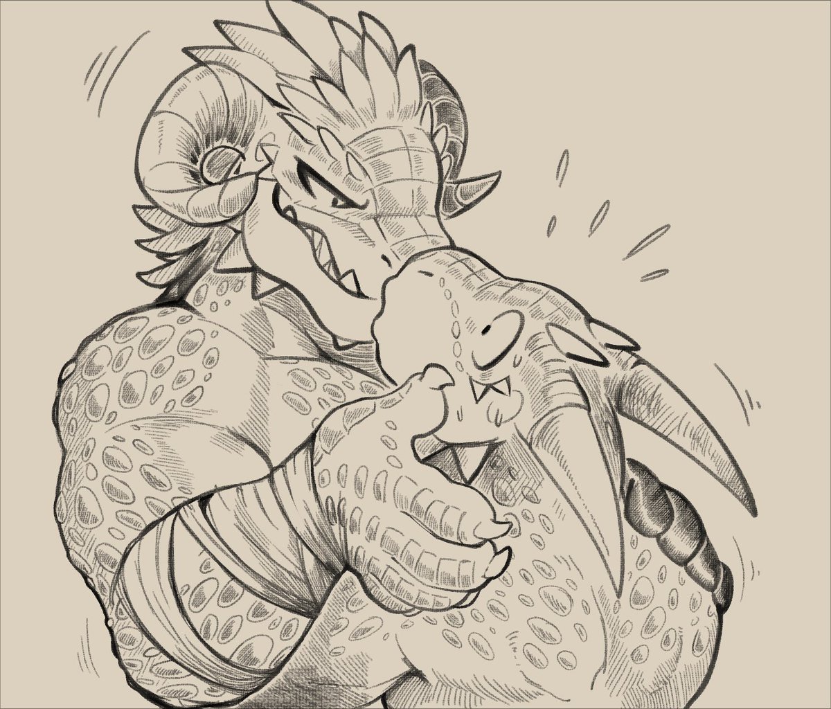 DaftPatriot's tweet photo. It has been a while since I did those Argonians, so here's some kisses.

By the way, if you would like to support me, I do have a Patreon at https://t.co/hkuR6ny4Sr
Thank you very much. https://t.co/6yKAK7hpvc