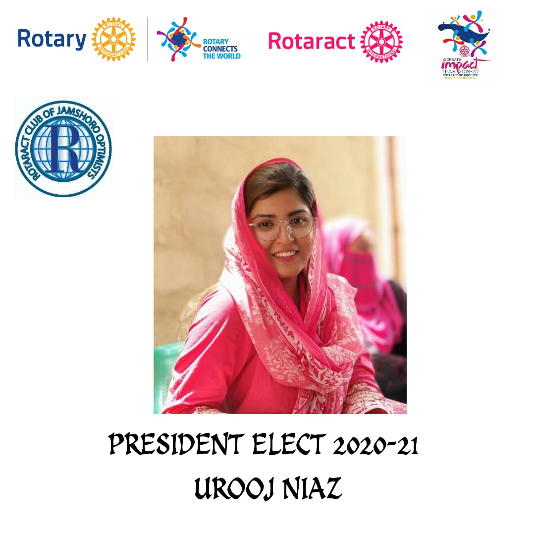 RACJamOptimists's tweet photo. It's being immense pleasure to announce the President Elect RAC Jamshoro Optimists for the tenure 2020-21, Rtr. Urooj Niaz 🤩
Best wishes Urooj ❤ https://t.co/d3dKGFy5If