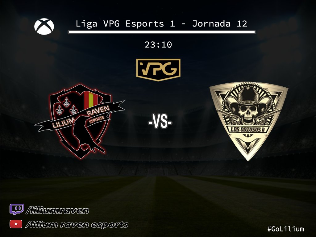 AlandaluGaming's tweet photo. ⚜️ VPG Liga 1⚜️
⚜️ JORNADA 11/12⚜️
⚽️ 22:40 🆚 @SantanderBayVFO
⚽️ 23:10 🆚 @Los_Odiosos11
📺 https://t.co/wLttFEhbq6
#GoLilium https://t.co/FfDnrt0DBq