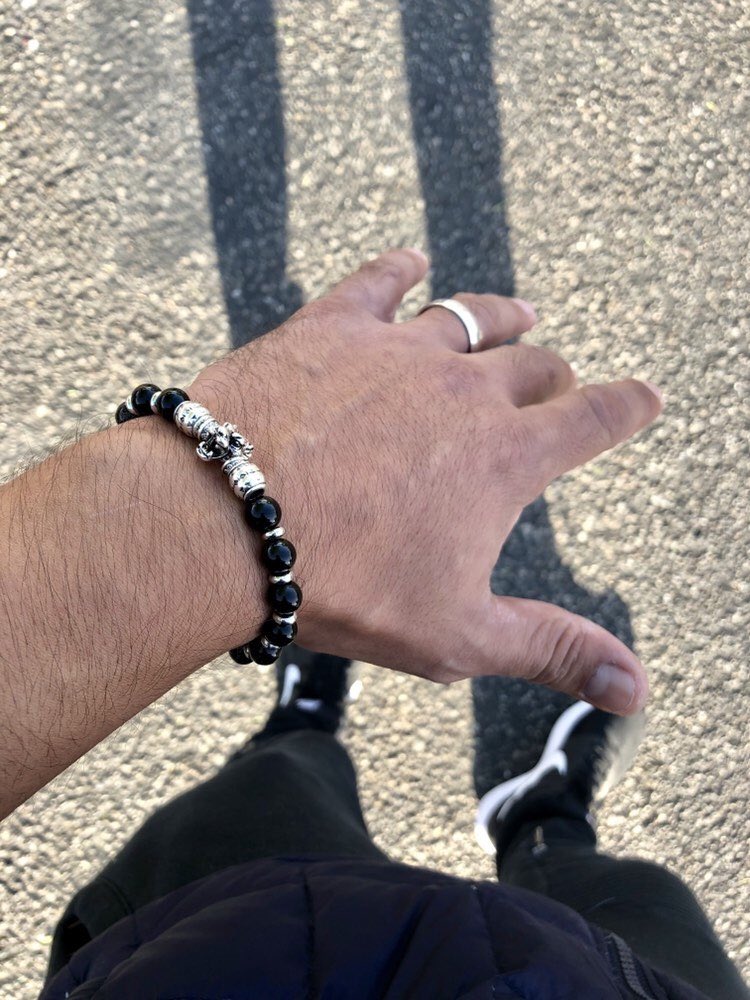 BraceletsZeus's tweet photo. Excited to share this item from my #etsy shop: Men's bracelet, Men's Black Onyx Crystal, Onyx, handmade, gift for him https://t.co/UmSvWcHzyW https://t.co/8BdJdxEZtv