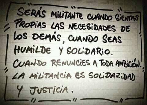 jp_aramayo's tweet photo. "Los Pueblos no abandonan a quién no los traiciona" Feliz día a tod@s aquell@s que comprenden y sienten a la militancia como un estilo de vida 🌞✌🏽 #diadelamilitancia #militaresverbonosustantivo https://t.co/RuTt7k83gt