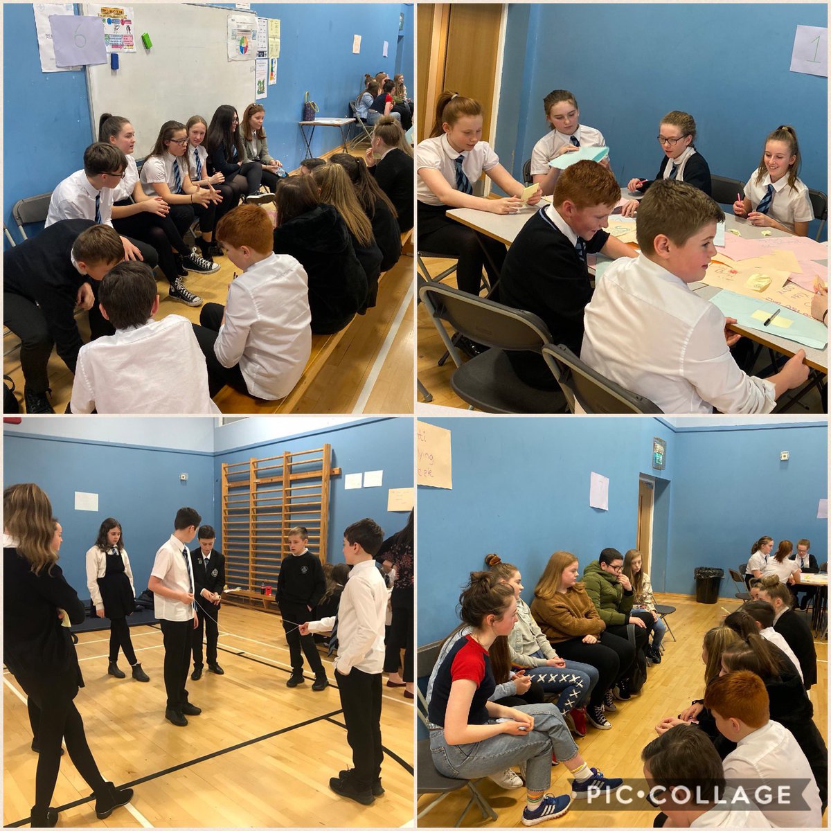 ABASCHS's tweet photo. Just some of the highlights of our S1 Anti-bullying week event from Friday. Every S1 pupil took part in workshops &amp; watched performances from our S3 drama pupils. Fantastic discussions and plans to move forward. #AntiBullyingWeek https://t.co/wXeBNpO0SF