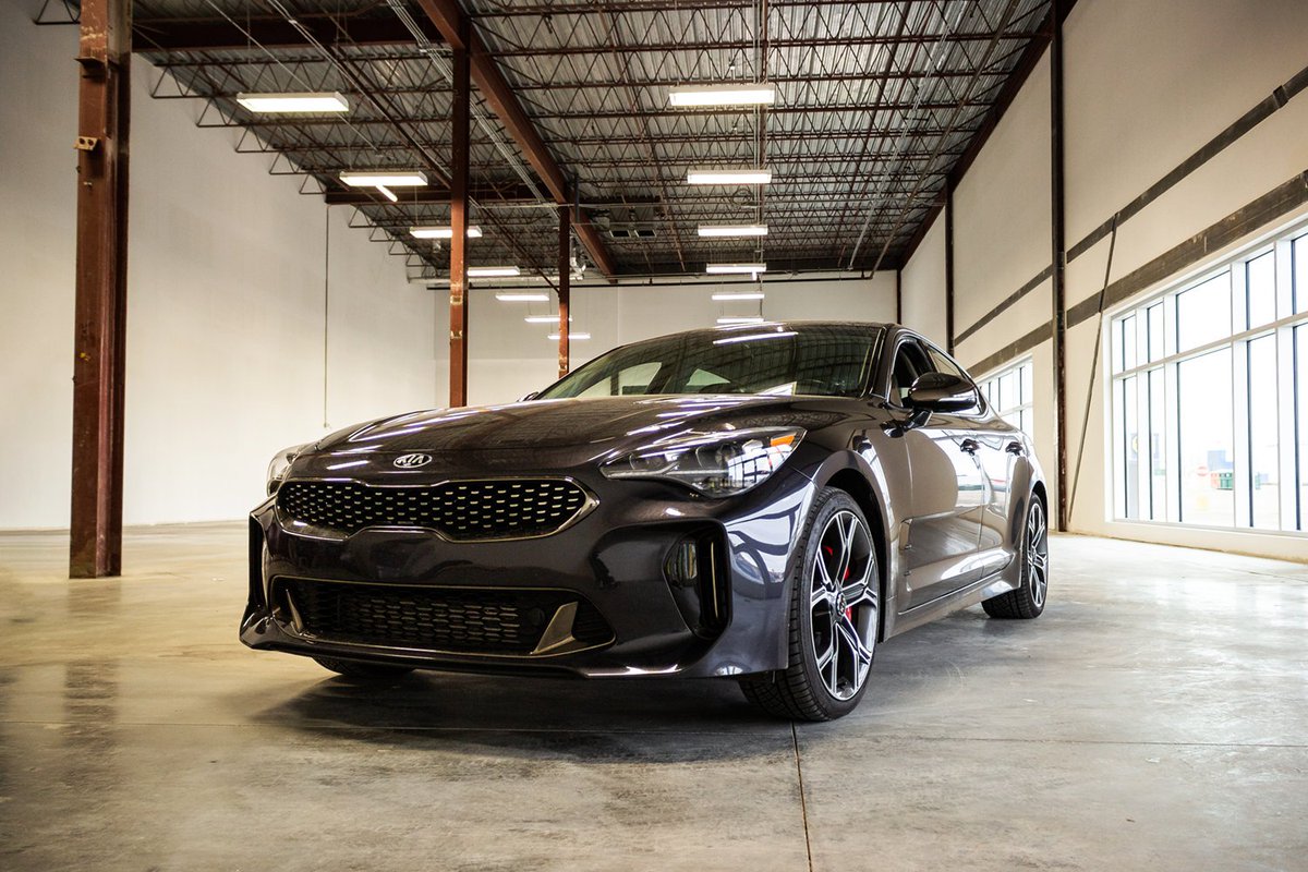 It was only fitting that the first vehicle we brought in to our Brand New Indoor Showroom at the Medicine Hat Mall was the AJAC Canadian Car of the Year, the Kia Stinger! Our new convenient location officially opens it's doors tomorrow so stay tuned! #medhat