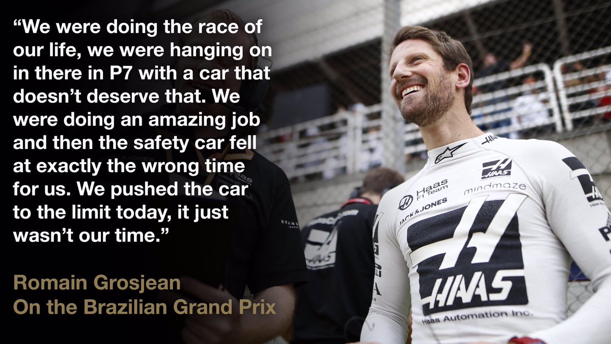 “First of all, I’m very happy for @PierreGASLY, it’s good to see him on the podium. I’m very happy for him. I was the last Frenchman on the podium four years ago.”
Romain’s full #BrazilGP reaction here 👉 http://bit.ly/37aBzrD