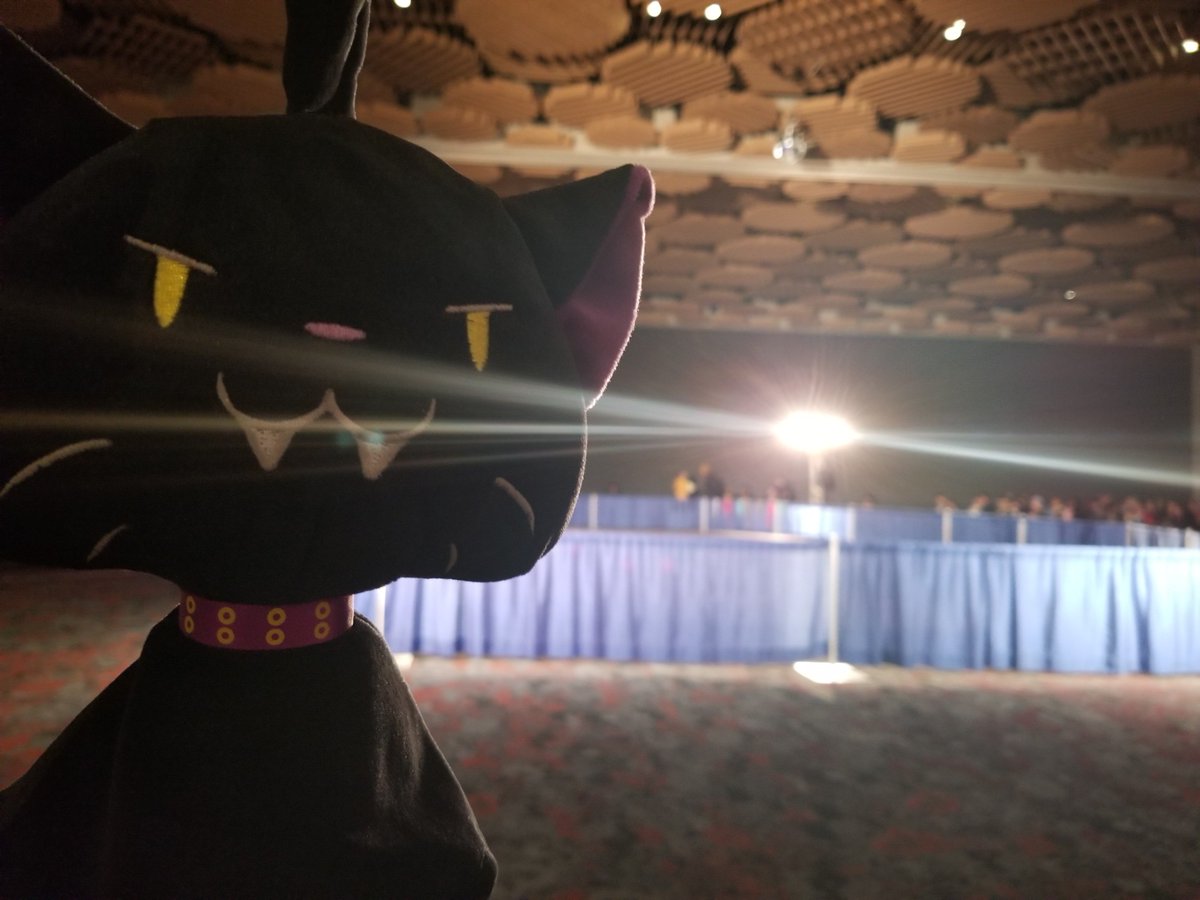 kumoricon's tweet photo. #darkneko was causing mischief at #probending yesterday! #darknekoventures #ghostneko #ghostnekoventures #kumoricon #kumoricon2019 #legendofkorra #avatarthelastairbender #kumoday2 https://t.co/S2jsDJzUDW