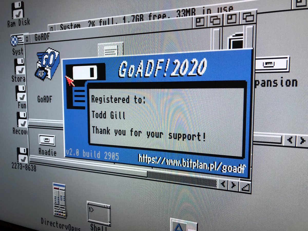 It's been a while since I've registered any shareware, but the excellent GoADF! is worth the 7 euros the developer asks for. Full featured Amiga ADF disk image reading/writing/mounting and even supports ADZ, DMS and HFE formats. #amiga 

Check it out: bitplan.pl/goadf/