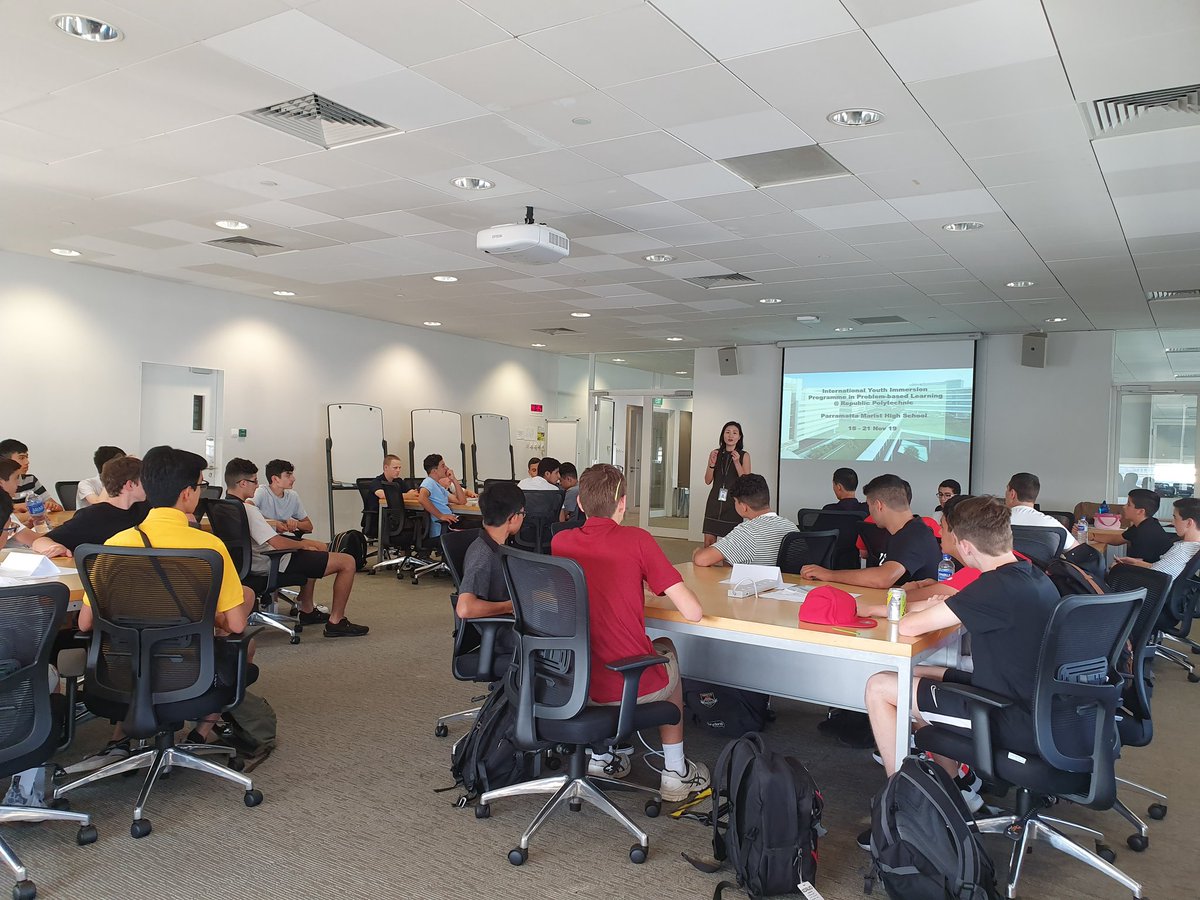 Day 1 of our #SingaporeImmersion! Excited to solve some great problems <a href="/republicpoly/">Republic Polytechnic</a> <a href="/parramarist/">Parramatta Marist</a>