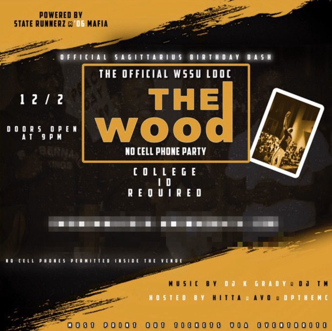 TweetsFromNBA's tweet photo. ATTN #WSSU #WSSU23

ITS BYKE🗣🗣🗣

#TheWoodWSSU: THE OFFICIAL #WSSU LDOC NO CELL PHONE PARTY

TICKETS DROP FRIDAY @ 8PM

POWERED BY 06’ MAFIA 🦍 

🎤: @Biggboy_Hitta X @Avo_1994 x @DPtheMC 

🎧: @DJKGRADY_JC x @iAmDJTM 

COLLEGE ID REQUIRED!!!

#DPBDAYBASH

RT TO SAVE A RAM https://t.co/O760bSjy7V