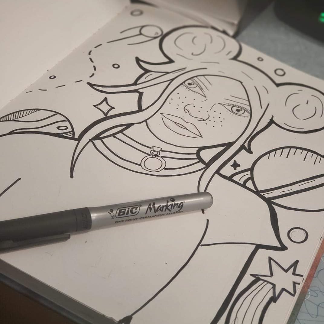 thedawayy's tweet photo. Posting this as reminder and motivation to create tomorrow.
It's been awhile and I definitely miss it. Let's see what tomorrow holds.
#creative #daisthefuture #atlanta #zenongirlofthe21stcentury #zenon #drawing #perfectingyourcraft #art #space #art #BlackGirlMagic #blackart https://t.co/ddIlF7Q2G0