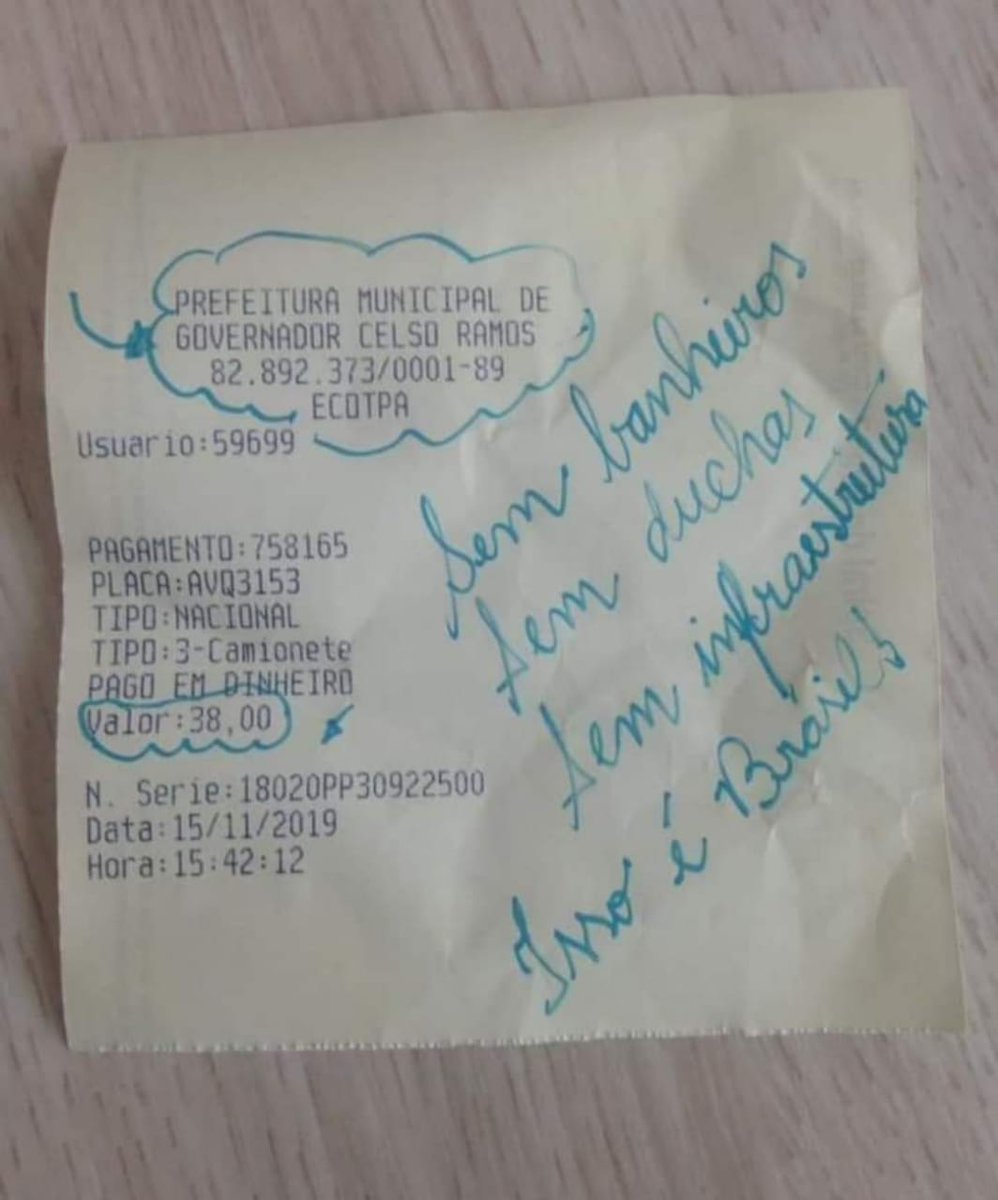 jadison_a's tweet image. Isso sim ajuda a afastar o turismo, da cidade. Temos que dar um fim nisso chega de mais taxas.