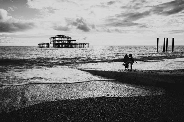 Brighton was ... well bright. #brighton #beach #pier #blackandwhite #blackandwhitephotography #travelphotography #blackandwhiteandcolor https://ift.tt/2QryOfq