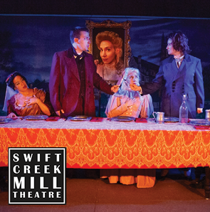 SCMTheatre's tweet photo. Neville was fingered as the murderer in "The Mystery of Edwin Drood" at today's performance, while Rosa and Durdles were the lovers! Get your tickets to this hilarious whodunit, and YOU decide how the show will end! https://t.co/2eP31LP351 #MillDrood #RVAonStage #LiveandLocal https://t.co/Rc8pYtME8p