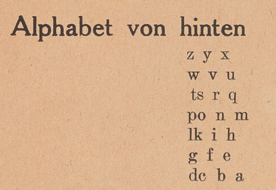 alphabet backwards alphabet backwards
