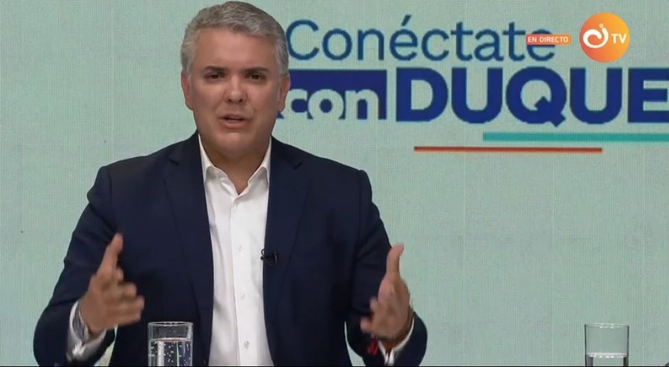 Baena's tweet image. Ahora: Programa #ConéctateConDuque por @InstitucionalTV.

Presidente @IvanDuque le cuenta a los colombianos prioridades del Gobierno. Hoy, balance de gestión de @MintrabajoCol @AliciaArango y @Colpensiones @JuanMVilla.

#EnVivo: pscp.tv/w/cKHMETFyYVFa…