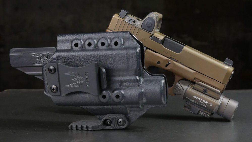 Olight PL-Mini Werkz M6 holster Glock 19/19x/23/32/45 Gen 3/4/5 Ambi Olight PL-Mini Werkz M6 holster Glock 19/19x/23/32/45 Gen 3/4/5 Ambi