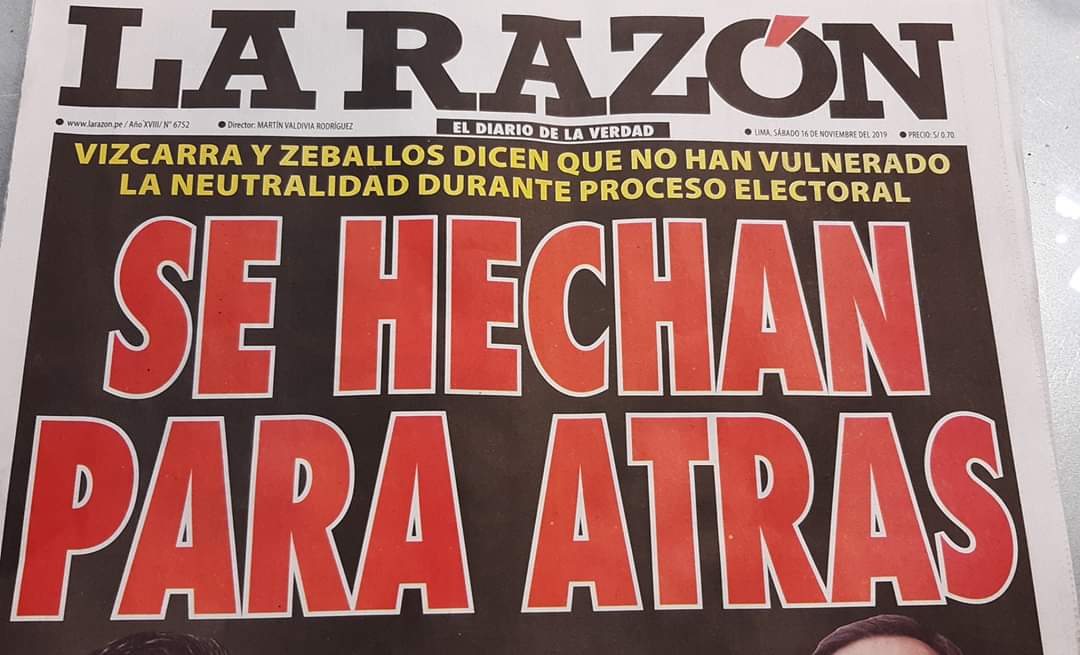 Ese titular no lleva "H". Es la portada de ayer de 'La Razón'. Este te diario es de circulación nacional. Tiene - - supone-- redactores, editor, director y corrector de estilo. Es un error vergonzoso que nadie haya visto tamaña burrada.