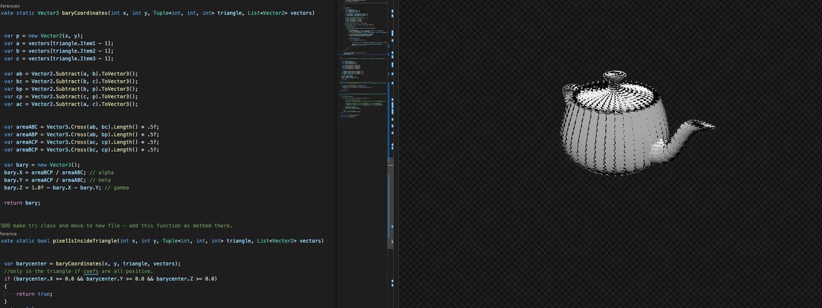 MJKKirschner's tweet photo. back to teapots - software rasterizer https://t.co/6nH5ysXNfU