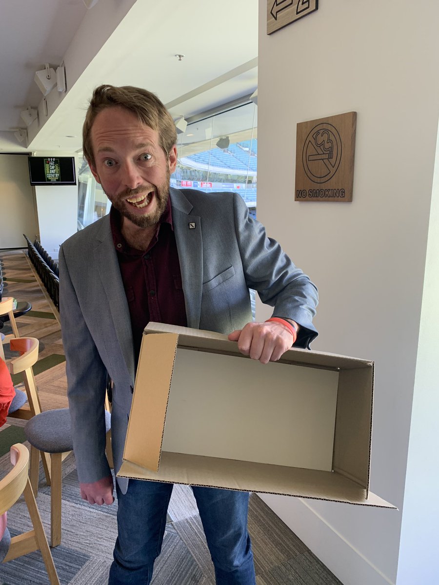 DanielCherny's tweet image. Empty box tells the story! @Jesse_Hogan’s book launch was such a success that “For Cap and Country” sold out at the MCG!