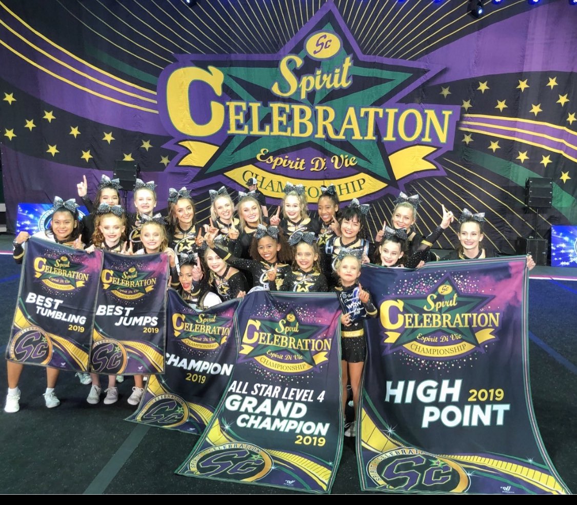 FusionCca's tweet photo. Grand Champions of @LetsGoCelebrate #scfall! #werSC #championcheer https://t.co/agBH27dSEP