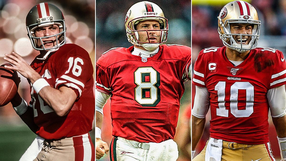 SportsCenter on X: '49ers quarterbacks with 400 Pass Yds and 4 TD in a  game: ♦️ Joe Montana (3 times) ♦️ Steve Young ♦️ Jimmy Garoppolo   / X