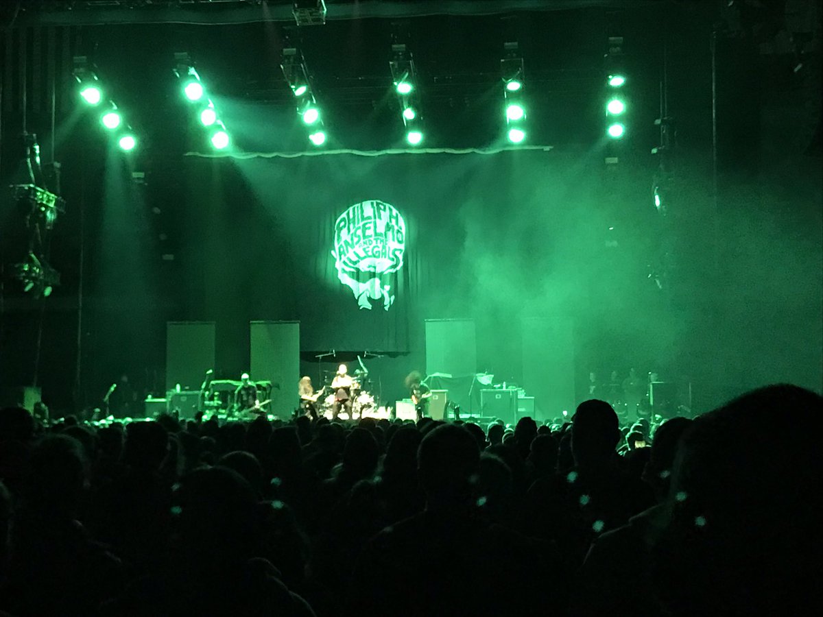 rmccredden's tweet photo. Couple days late like always. I always post to station accounts but forget my own. 🤷‍♂️. 
Slayer @TaxSlayerCenter was packed and intense. 🤘 https://t.co/1VknOKsE44