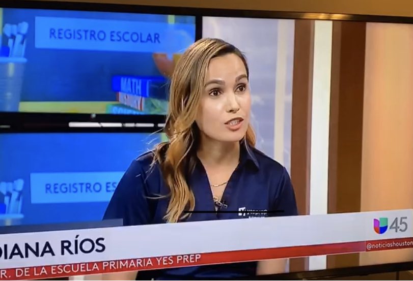 DianaRiosLeads's tweet photo. Today I had the honor of representing @YESPrep at @univision45TV.  It was a great opportunity to share that the lottery is open to apply at https://t.co/o4CzFsNyHM. #LeadingHoustonForward #YesPrepElementary https://t.co/xeTOpwxEdJ