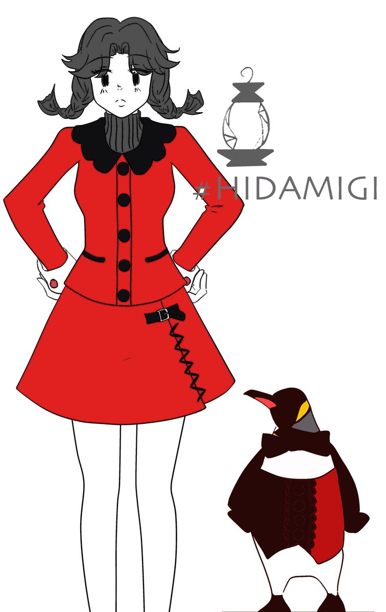 Hidamigi Auf Twitter 15 Penguin オリジナル イラスト 創作 ペンギン Penguin 女の子 秋服 赤 女の子 スカート アクセサリー おしゃれ好きな人と繋がりたい イラスト好きな人と繋がりたい 絵描きさんと繋がりたい 絵を描く人々 絵師の集い 絵描き交流