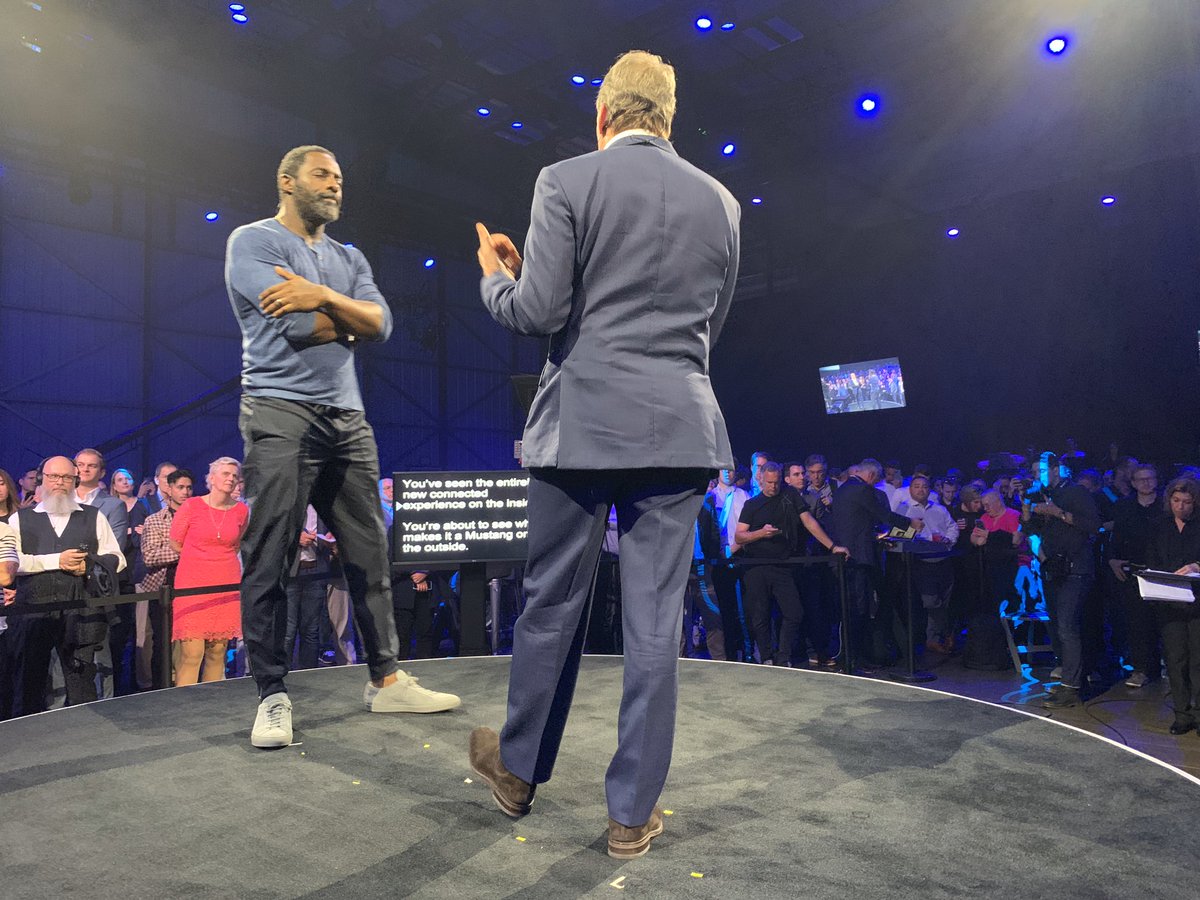 Idris and Bill Ford talking Mach-E. #electriccar #ford