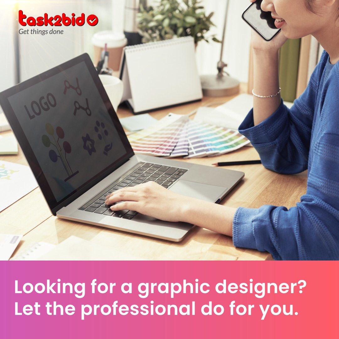 task2bid's tweet photo. A perfectly designed logo shows our identity. Get a professional designer with Task2Bid to find out your own identity. Register yourself as Task Requester with the link given above in bio. It is Free to register.
#Task2Bid #getthingsdone #Letsduit #graphicdesigner https://t.co/FBLRlbey4p