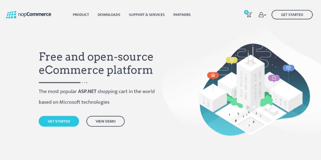 nopCommerce tweet media