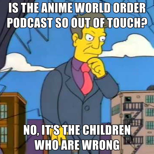 Anime World Order Show  68  Mur Lafferty Would Be So Proud fingers  crossed  Anime World Order Podcast