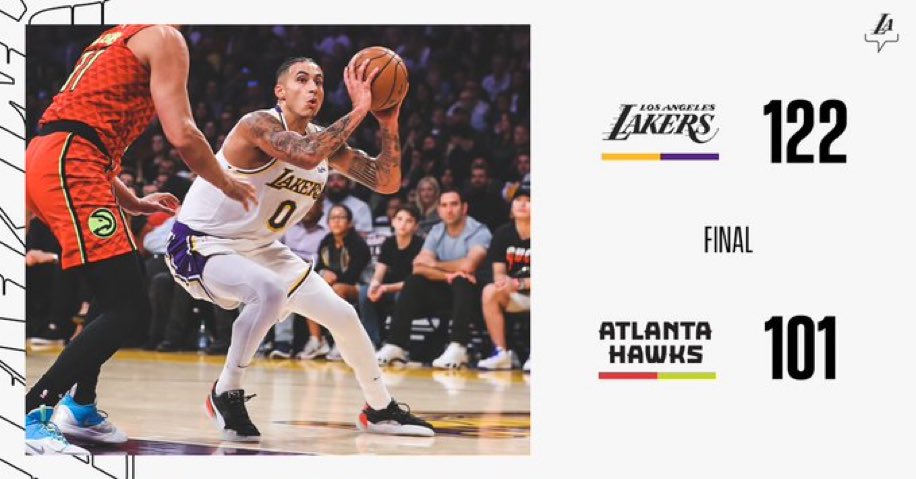 BarstoolLA's tweet photo. Championship-level dominance, no matter the opponent, 11-2 baby!!!

LAKERS WIN💜💛💜💛💜💛 https://t.co/aXQRqvxX7S