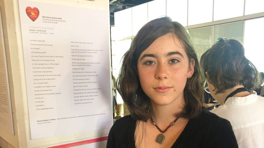 The 10th annual Reconciliation Schools Challenge has been launched with the theme Speaking and Listening from the Heart. Congratulations to 2019 finalist Year 8 student Kiera from Korowal School for her poem Vanished Kindness See more ow.ly/Ek4b50xdgM9 @NSWRC