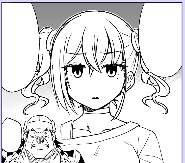 あきらちゃんとアーロンの漫画vol.2描いてる🦈😷 